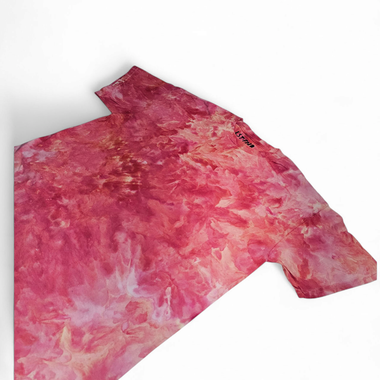 Lost & Found Tie Dye Tee — Crimson Bloom