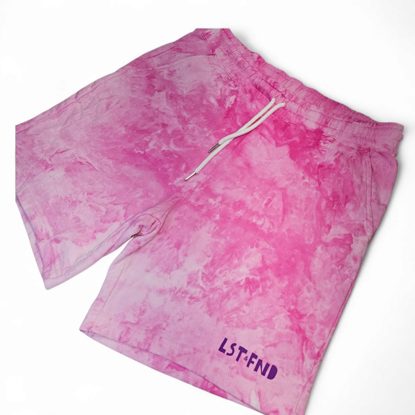 Lost & Found Tie Dye Shorts Electric Bubble Gum