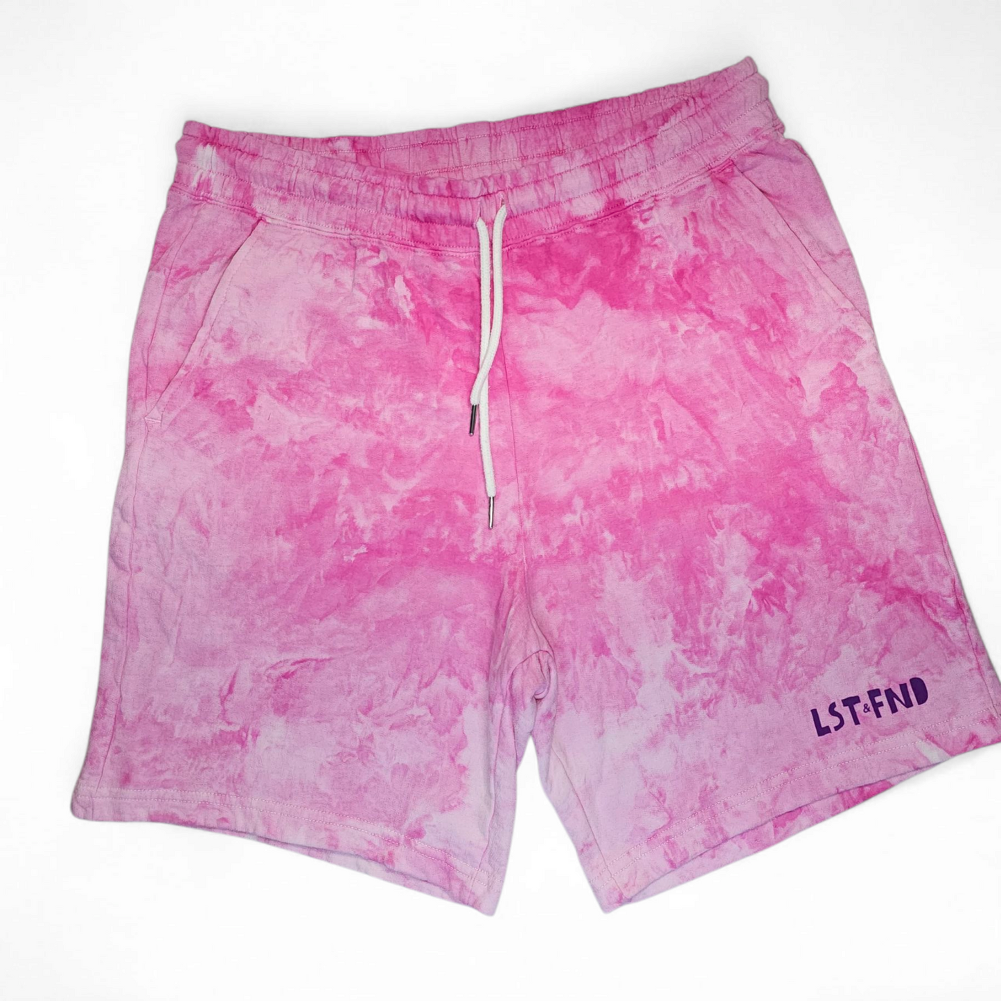 Lost & Found Tie Dye Shorts Electric Bubble Gum
